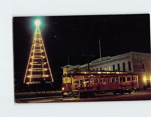 Postcard trolley car - postcard, &